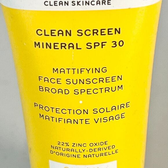 Ren Clean Screen Mattifying Face Mineral SPF 30 Sunscreen Travel .34oz 10 ml New - Picture 3 of 6